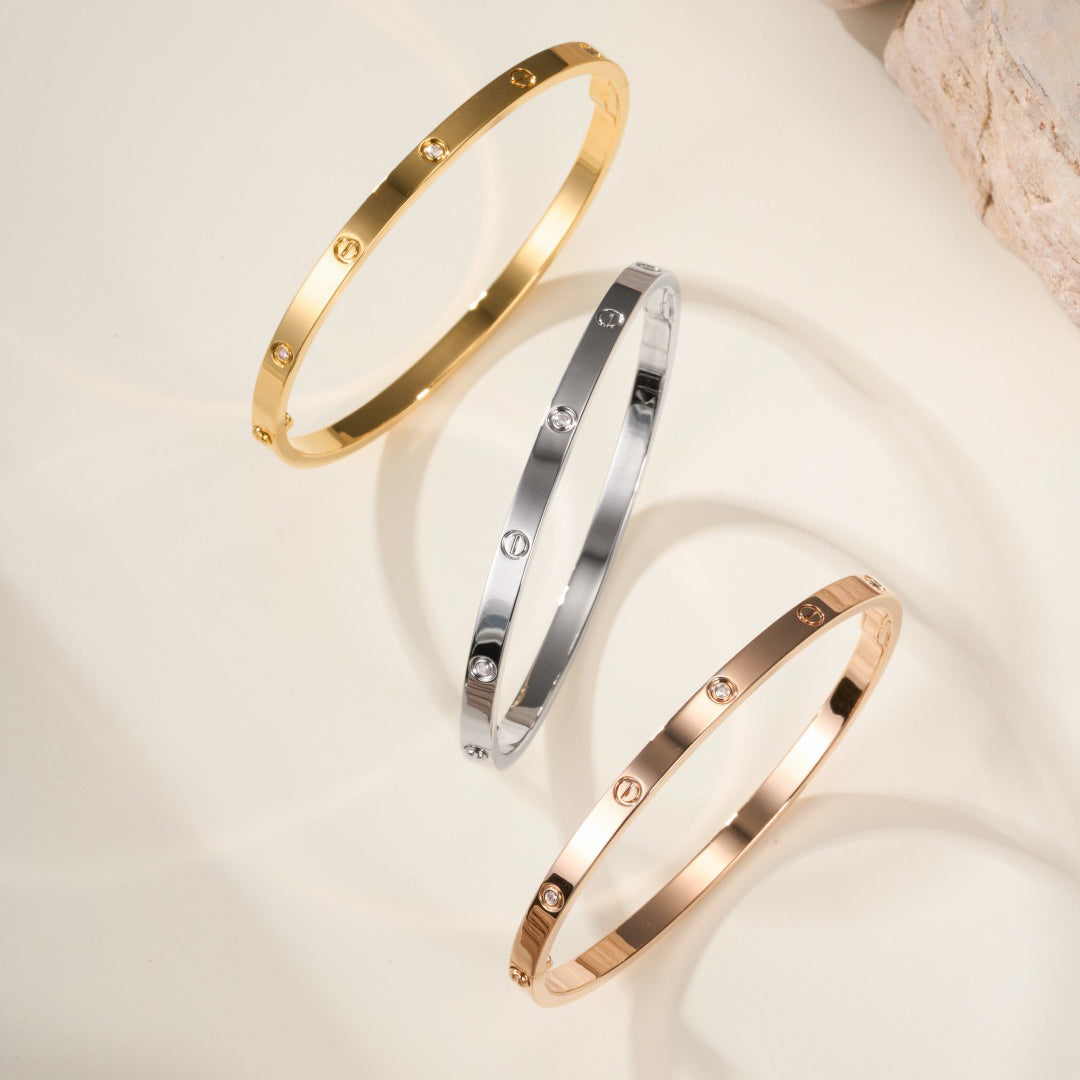 [⭐Luxery]LOVE BRACELET 3.65MM 6 DIAMONDS