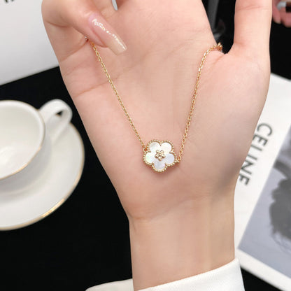 [⭐Luxery]LUCKY WHITE MOP PLUM BLOSSOM  BRACELET