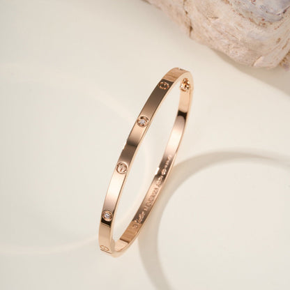 [⭐Luxery]LOVE BRACELET 3.65MM 6 DIAMONDS