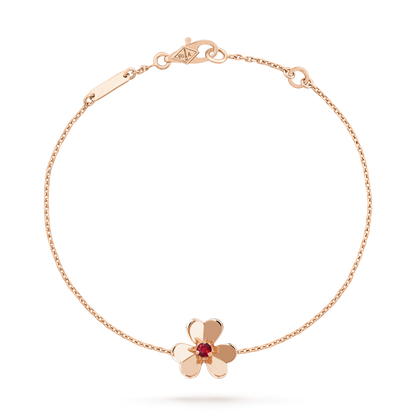 [⭐Luxery]FRIVOLE GOLD FLOWER PINK MALACHITE BRACELET