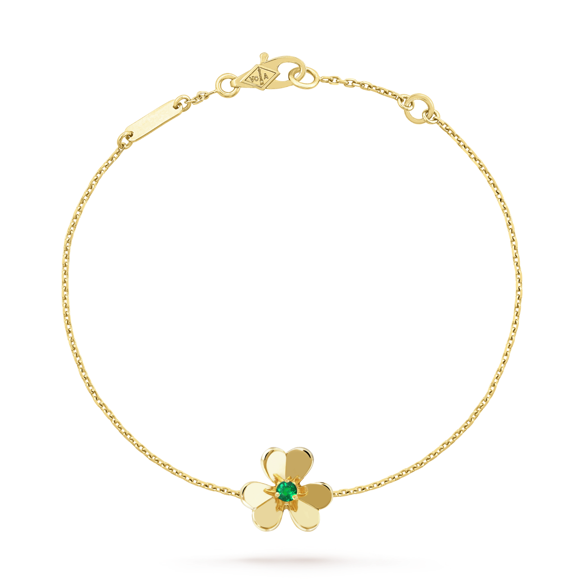 [⭐Luxery]FRIVOLE GOLD FLOWER PINK MALACHITE BRACELET