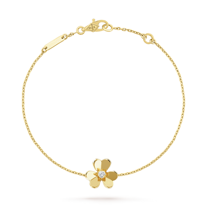 [⭐Luxery]FRIVOLE GOLD FLOWER PINK MALACHITE BRACELET