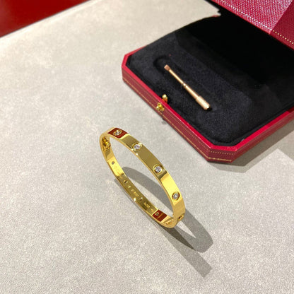 [⭐Luxery]LOVE BRACELET 6.1MM 10 DIAMONDS