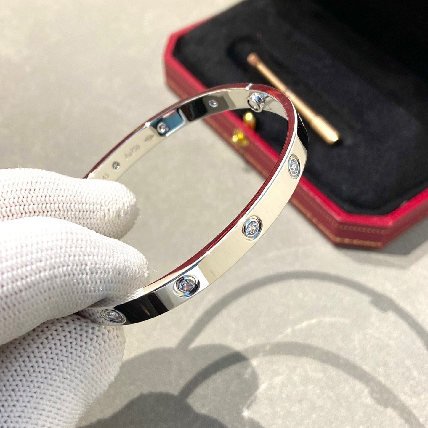 [⭐Luxery]LOVE BRACELET 6.1MM 10 DIAMONDS