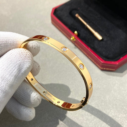 [⭐Luxery]LOVE BRACELET 6.1MM 10 DIAMONDS