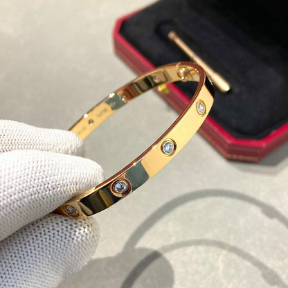 [⭐Luxery]LOVE BRACELET 6.1MM 10 DIAMONDS