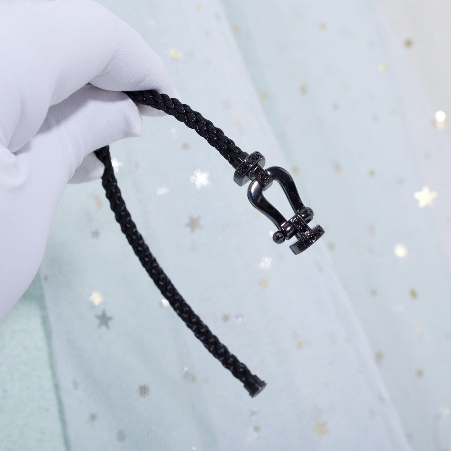 [⭐Luxery]FORCE LARGE SERIES HORSESHOE BLACK SAMURAI BRACELET