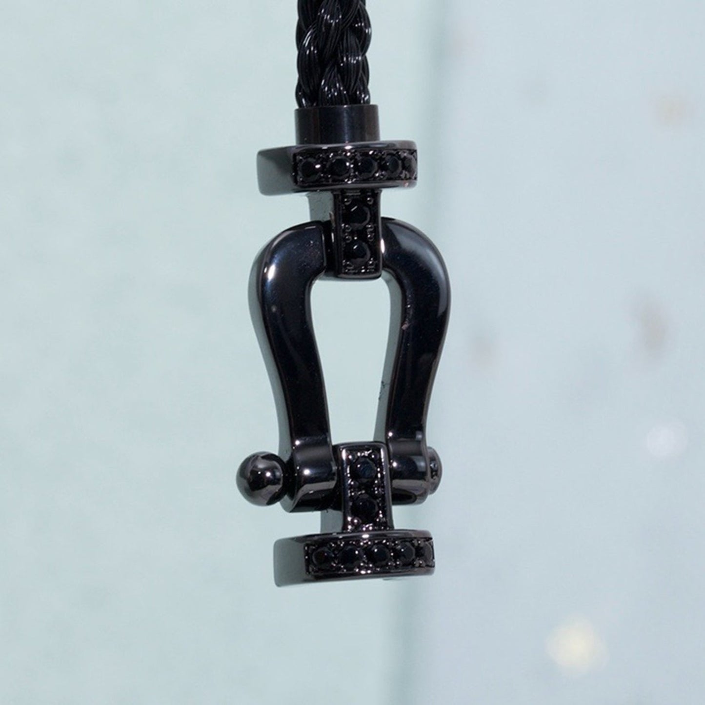 [⭐Luxery]FORCE LARGE SERIES HORSESHOE BLACK SAMURAI BRACELET