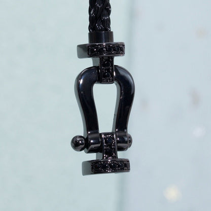 [⭐Luxery]FORCE LARGE SERIES HORSESHOE BLACK SAMURAI BRACELET
