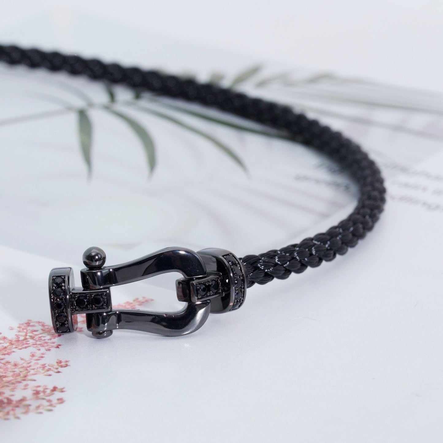 [⭐Luxery]FORCE LARGE SERIES HORSESHOE BLACK SAMURAI BRACELET