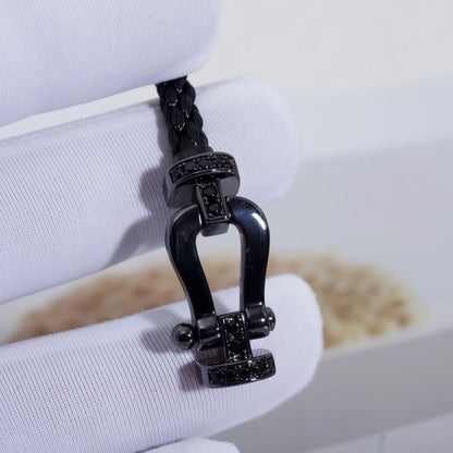 [⭐Luxery]FORCE LARGE SERIES HORSESHOE BLACK SAMURAI BRACELET