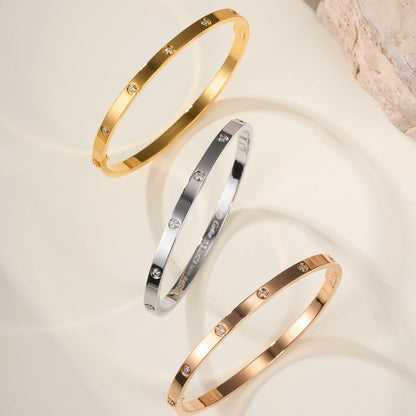 [⭐Luxery]LOVE BRACELET 3.65MM 10 DIAMONDS