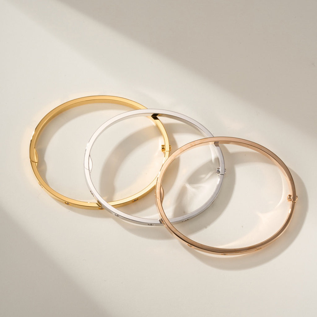 [⭐Luxery]LOVE BRACELET 3.65MM 10 DIAMONDS