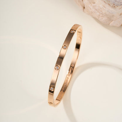 [⭐Luxery]LOVE BRACELET 3.65MM 10 DIAMONDS