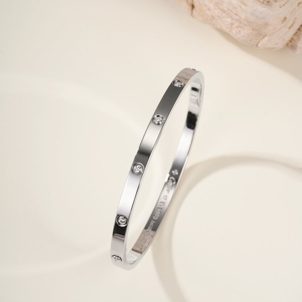 [⭐Luxery]LOVE BRACELET 3.65MM 10 DIAMONDS