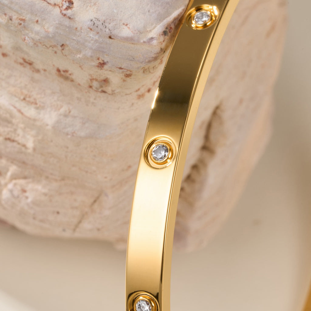[⭐Luxery]LOVE BRACELET 3.65MM 10 DIAMONDS