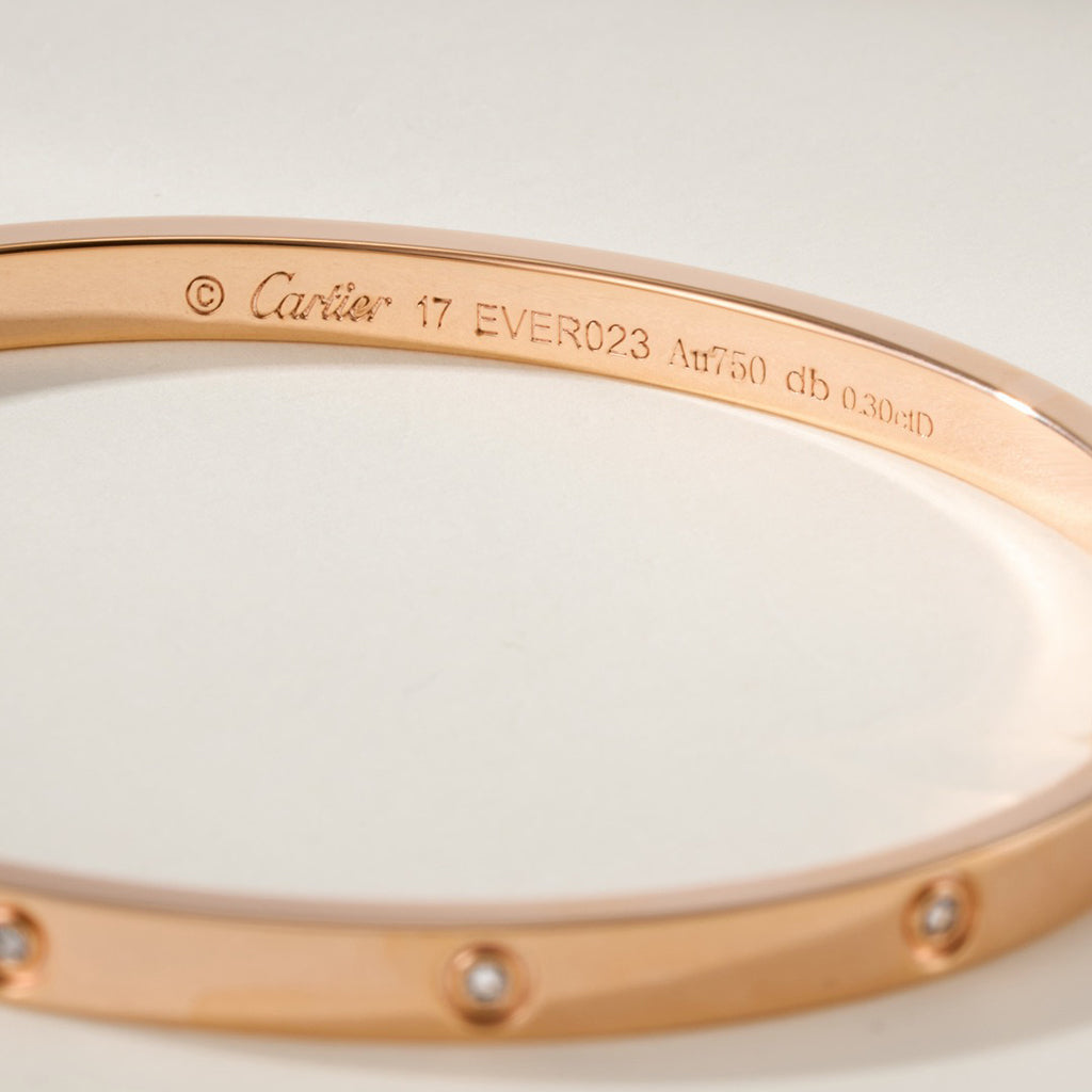 [⭐Luxery]LOVE BRACELET 3.65MM 10 DIAMONDS