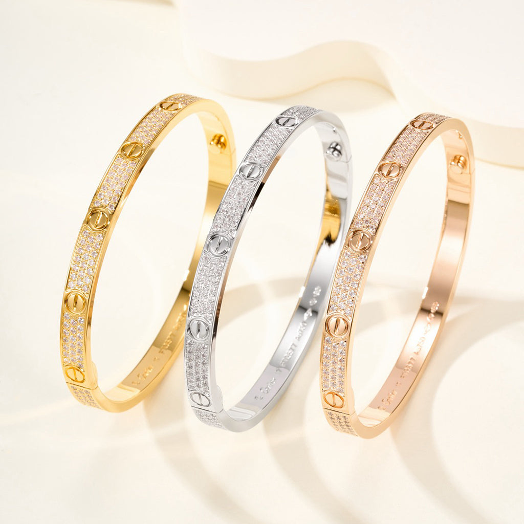[⭐Luxery]LOVE BRACELET 4.8MM DIAMOND-PAVED