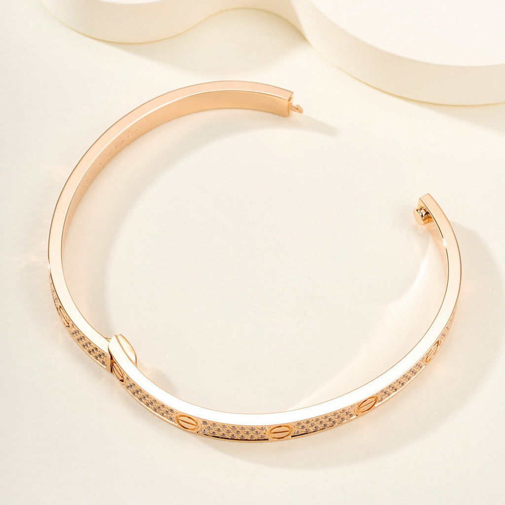 [⭐Luxery]LOVE BRACELET 4.8MM DIAMOND-PAVED