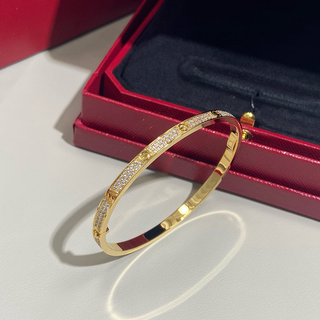[⭐Luxery]LOVE BRACELET 3.65MM DIAMOND-PAVED