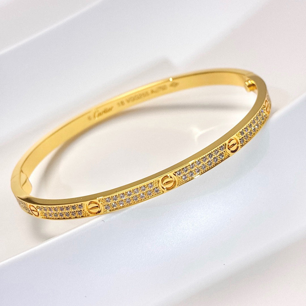 [⭐Luxery]LOVE BRACELET 3.65MM DIAMOND-PAVED