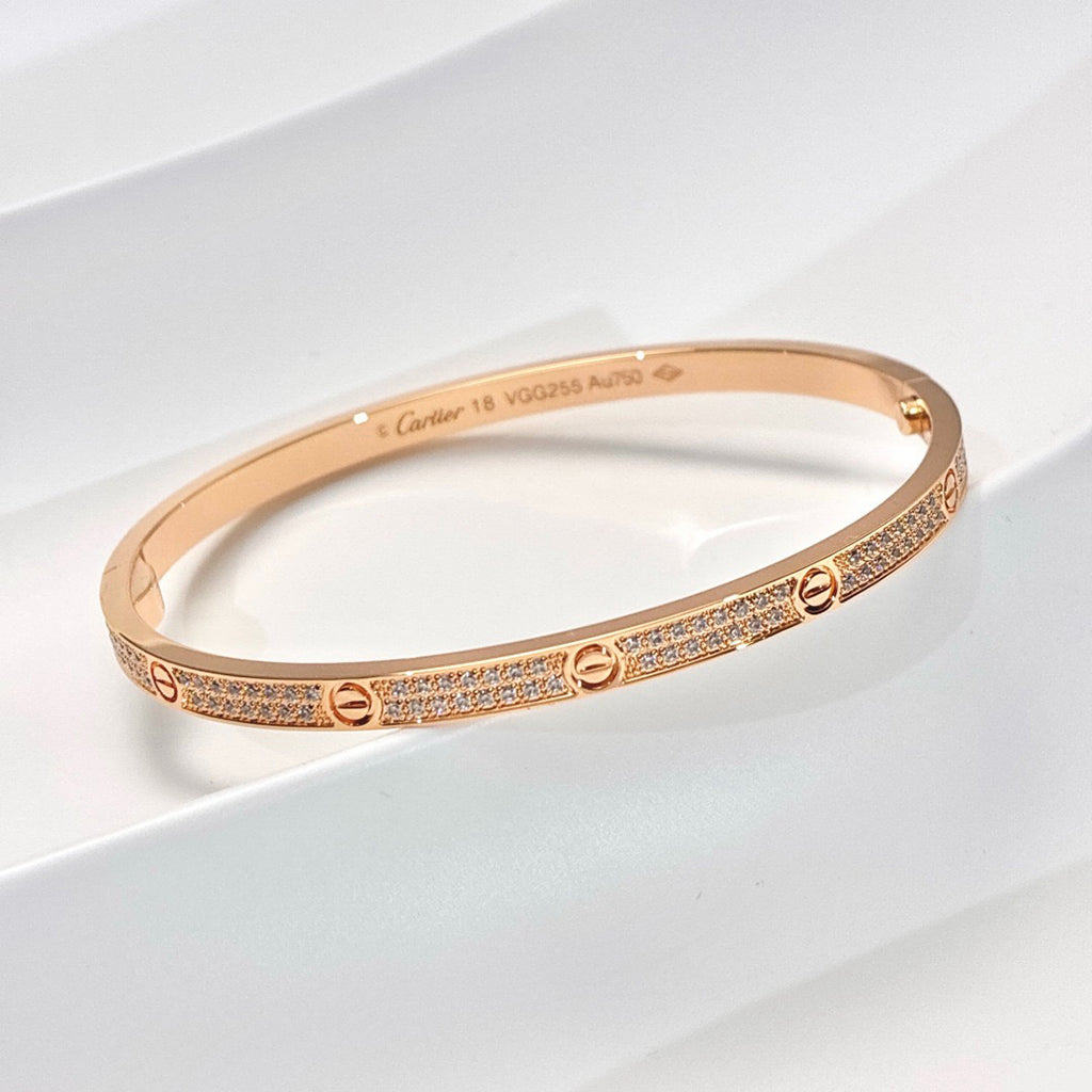 [⭐Luxery]LOVE BRACELET 3.65MM DIAMOND-PAVED