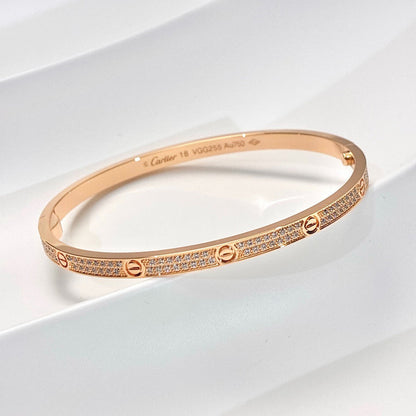 [⭐Luxery]LOVE BRACELET 3.65MM DIAMOND-PAVED