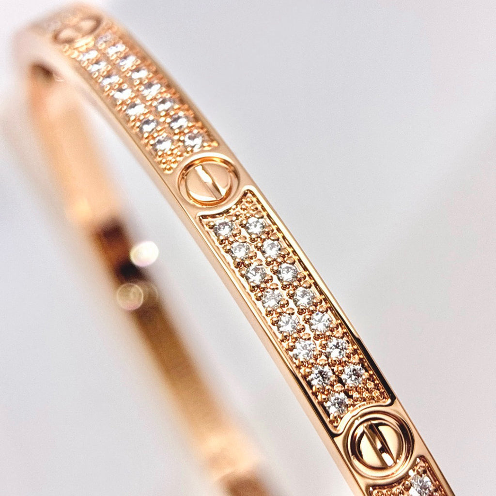 [⭐Luxery]LOVE BRACELET 3.65MM DIAMOND-PAVED