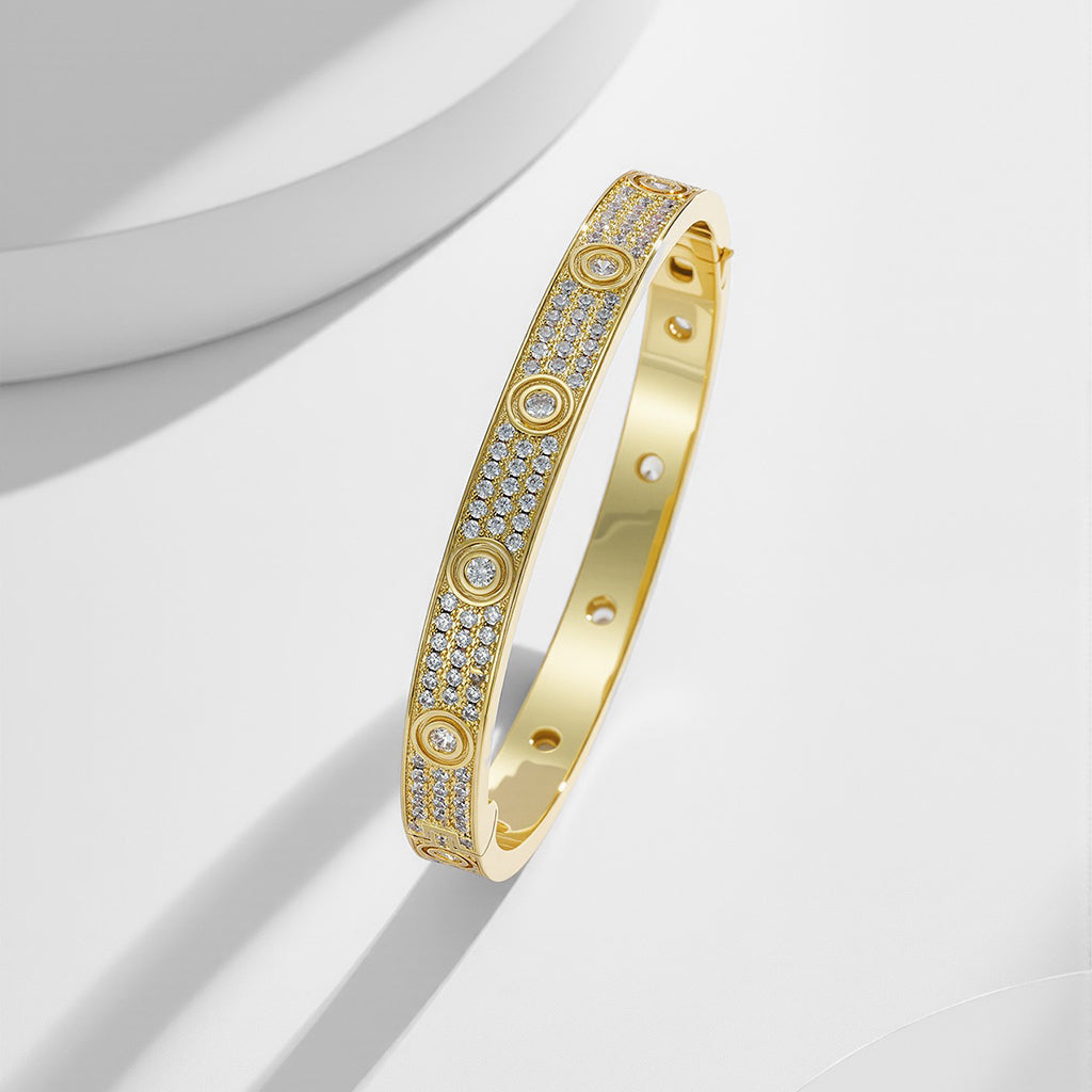 [⭐Luxery]LOVE BRACELET 6.1MM DIAMOND-PAVED 10 BIG DIAMONDS
