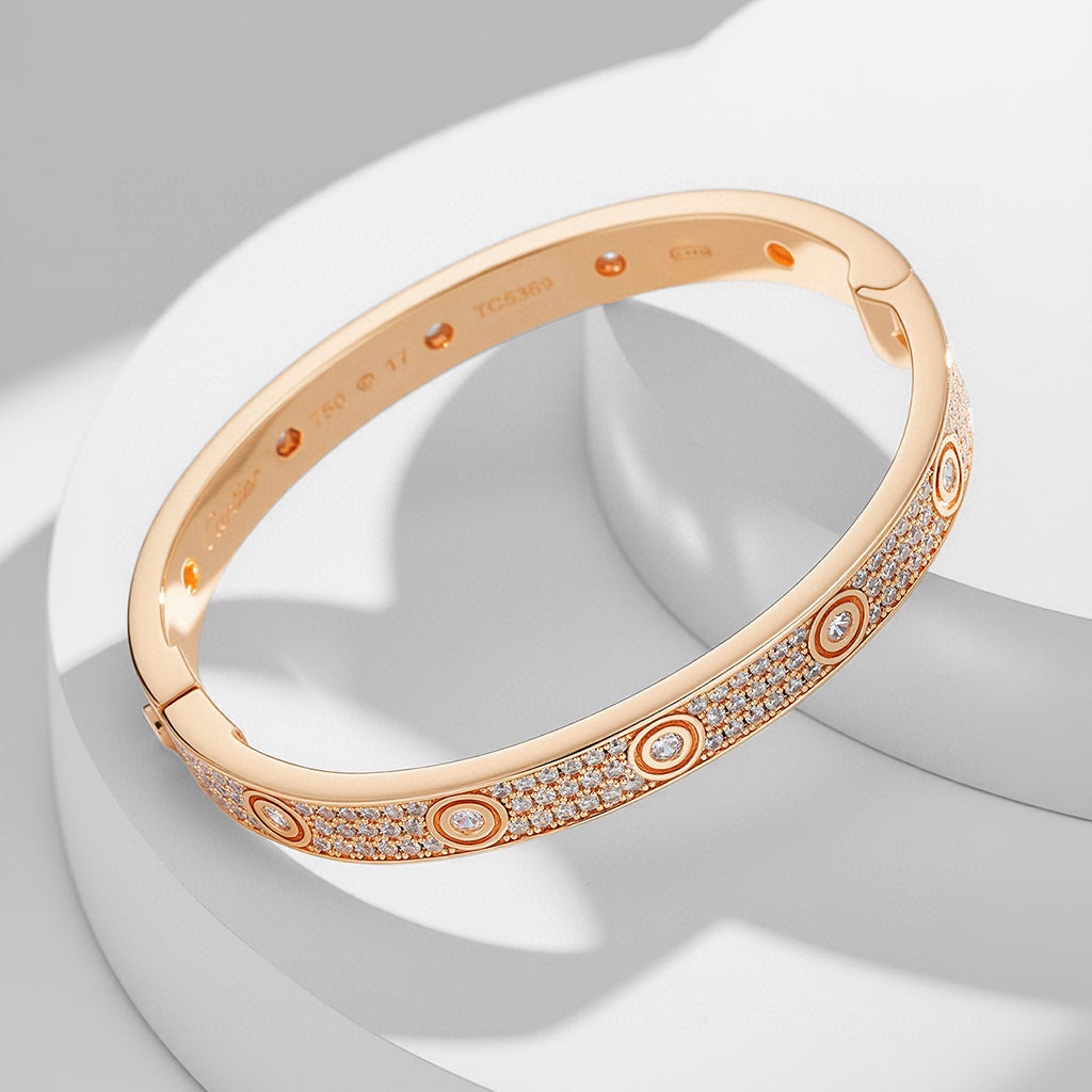 [⭐Luxery]LOVE BRACELET 6.1MM DIAMOND-PAVED 10 BIG DIAMONDS