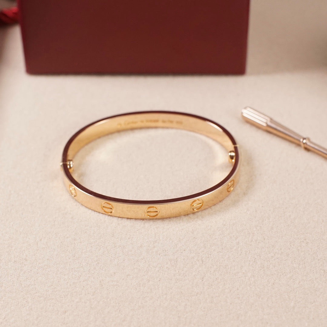 [⭐Luxery]LOVE BRACELET 6.1MM NO DIAMONDS