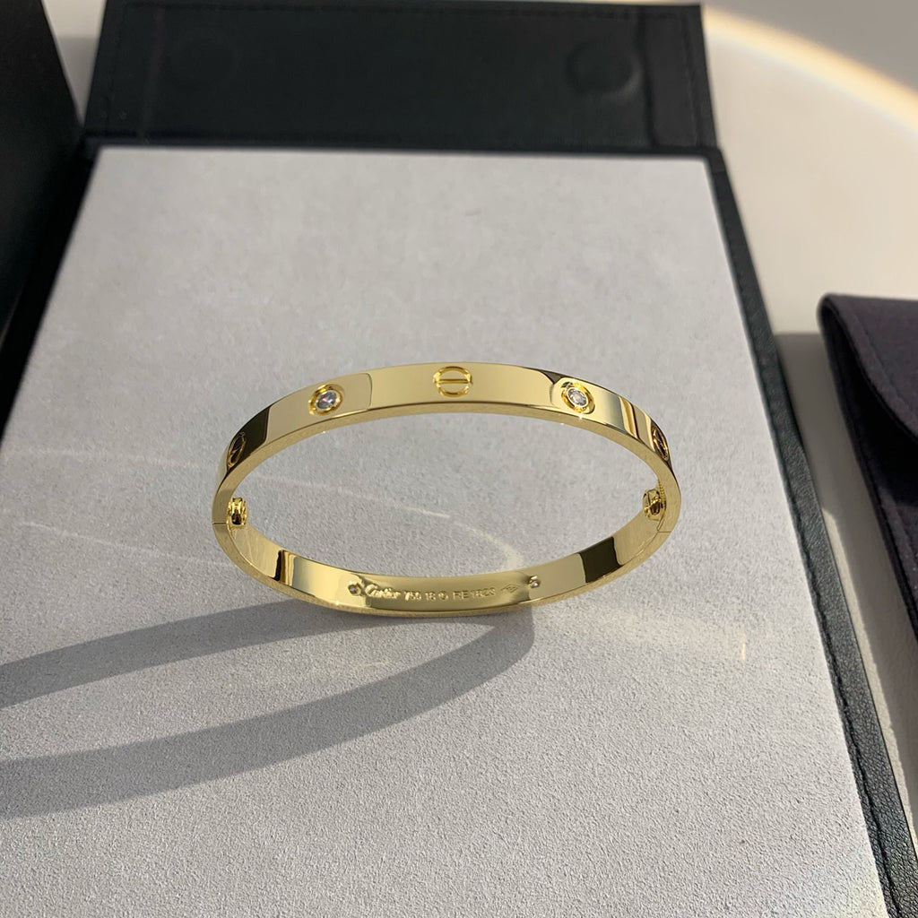 [⭐Luxery]LOVE BRACELET 6.1MM 4 DIAMONDS