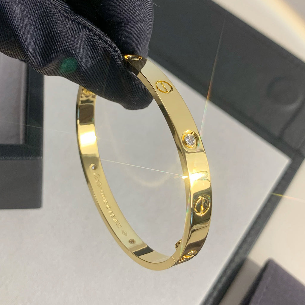 [⭐Luxery]LOVE BRACELET 6.1MM 4 DIAMONDS