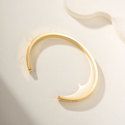 [⭐Luxery]LOVE BRACELET 6.1MM 1 DIAMOND OPEN CUFF