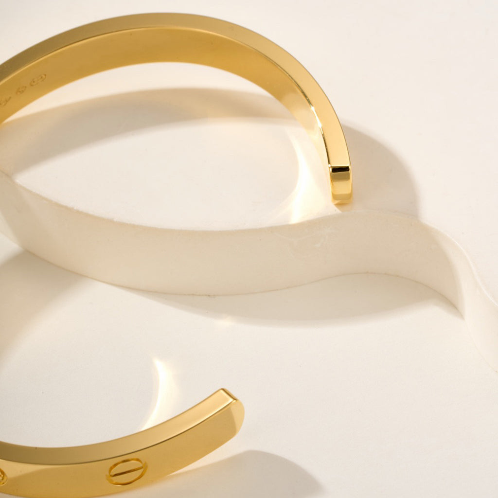 [⭐Luxery]LOVE BRACELET 6.1MM 1 DIAMOND OPEN CUFF