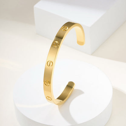 [⭐Luxery]LOVE BRACELET 6.1MM OPEN CUFF