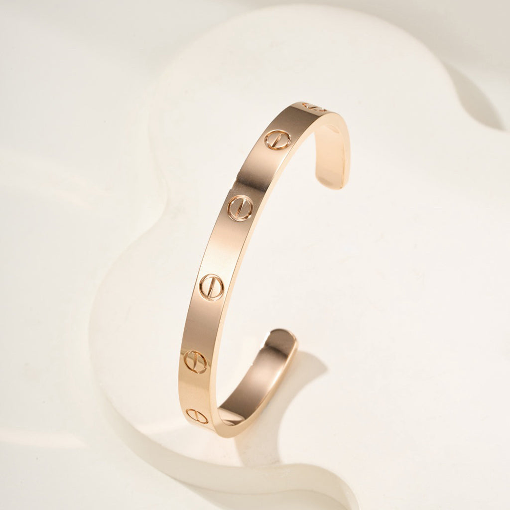 [⭐Luxery]LOVE BRACELET 6.1MM OPEN CUFF