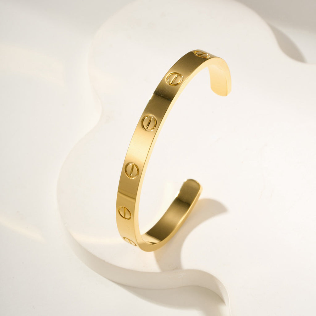 [⭐Luxery]LOVE BRACELET 6.1MM OPEN CUFF