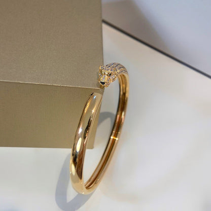[⭐Luxery]PANTHERE HALF DIAMOND OPEN BRACELET