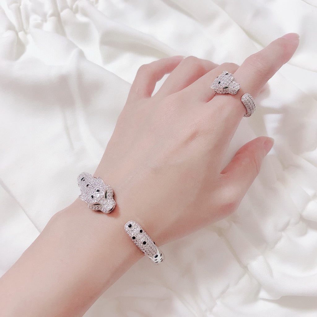 [⭐Luxery]PANTHERE BIG BRACELET DIAMONDS