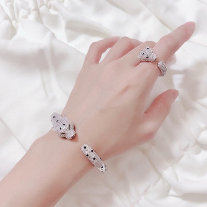 [⭐Luxery]PANTHERE BIG BRACELET DIAMONDS
