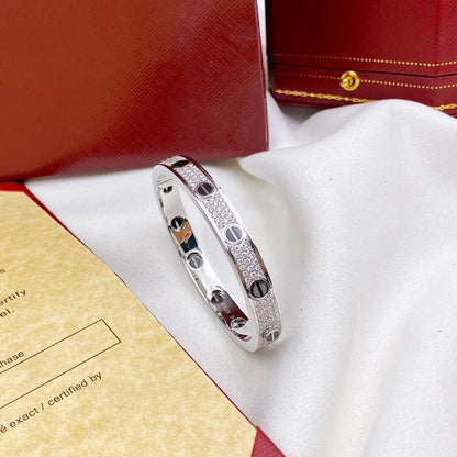 [⭐Luxery]LOVE BRACELET 6.1MM DIAMOND-PAVED CERAMIC