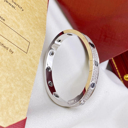 [⭐Luxery]LOVE BRACELET 6.1MM DIAMOND-PAVED CERAMIC