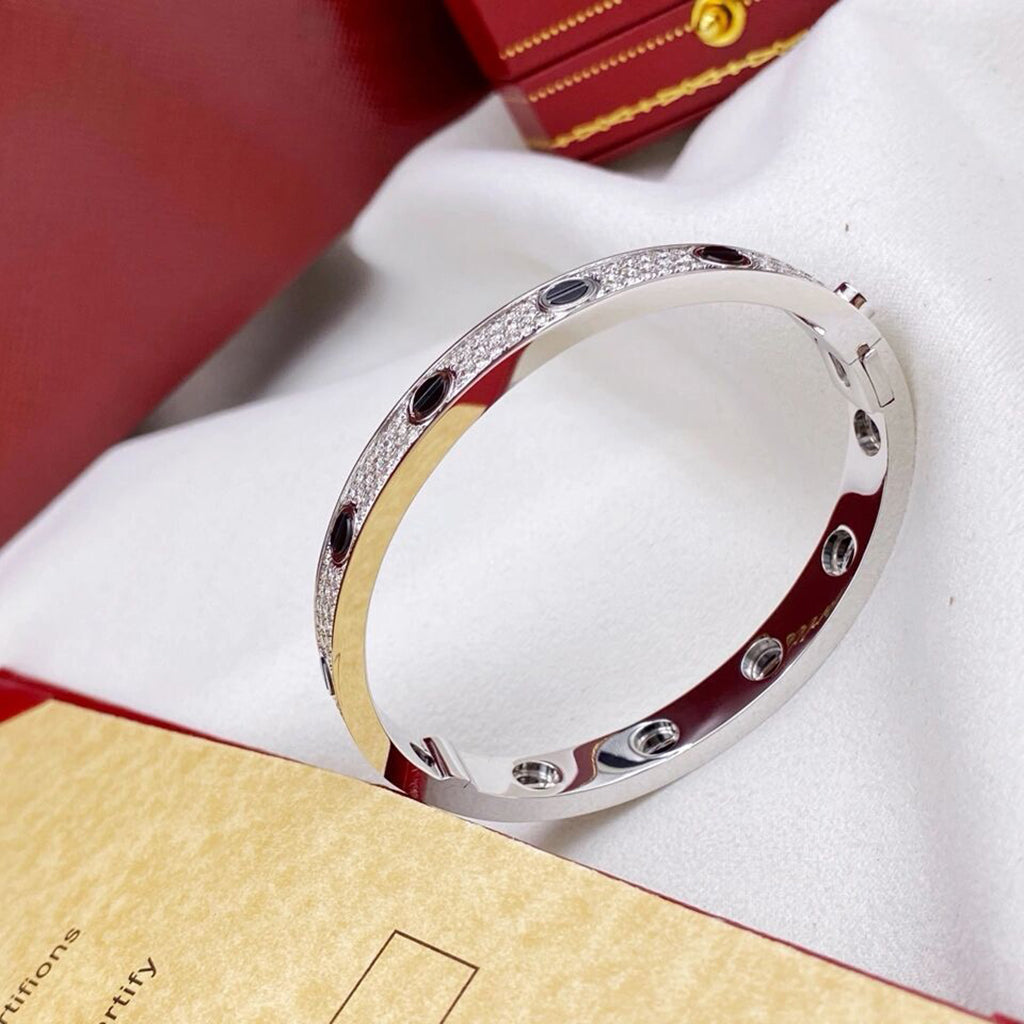 [⭐Luxery]LOVE BRACELET 6.1MM DIAMOND-PAVED CERAMIC