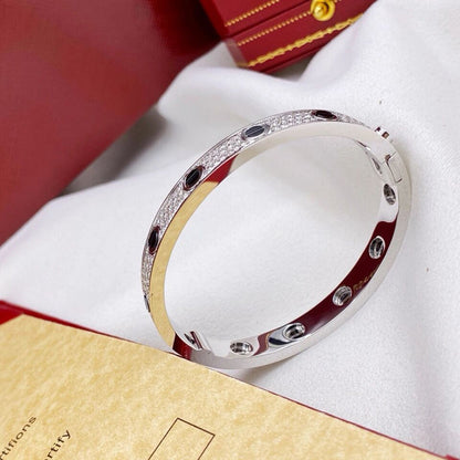 [⭐Luxery]LOVE BRACELET 6.1MM DIAMOND-PAVED CERAMIC
