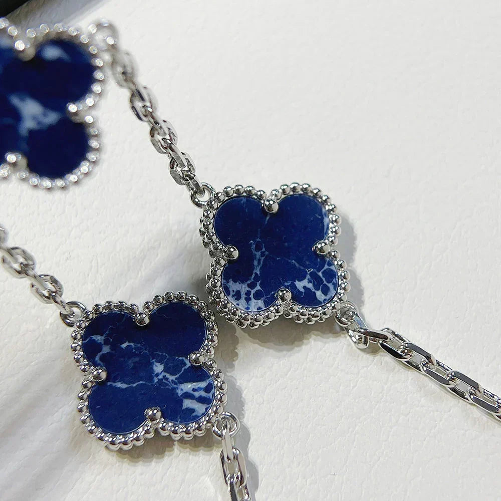 [⭐Luxery]CLOVER 5 MOTIF PIETERSITE BRACELET COLLECTION