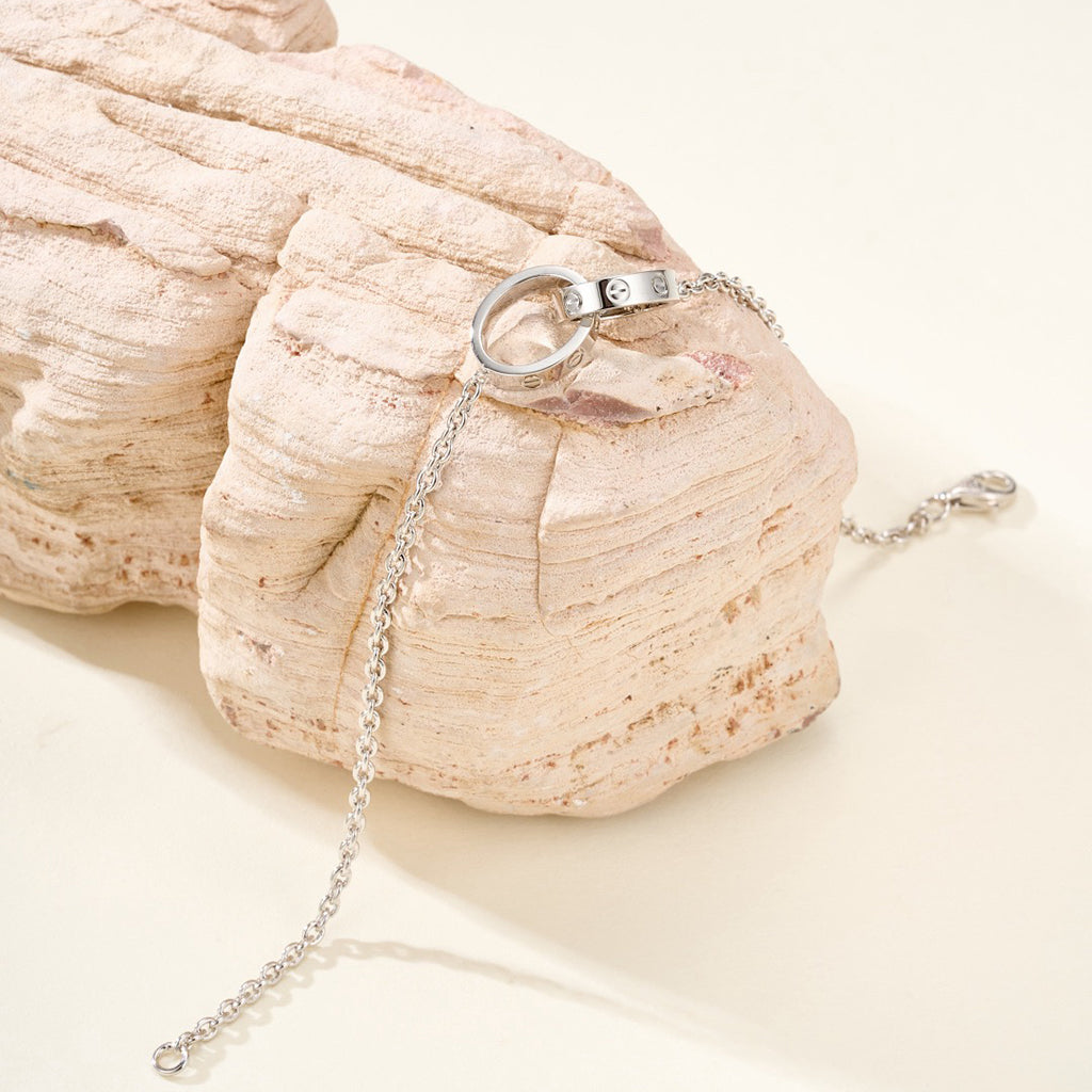 [⭐Luxery]LOVE BRACELET DOUBLE RING