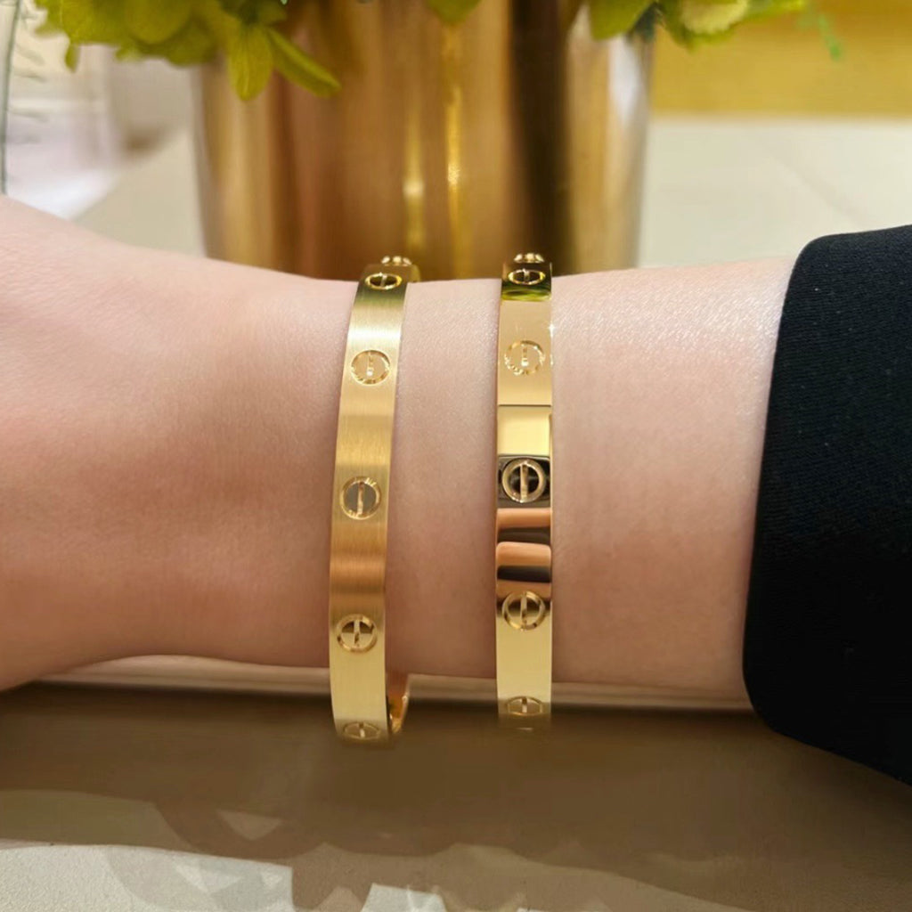 [⭐Luxery]LOVE BRACELET 6.1MM BRUSHED
