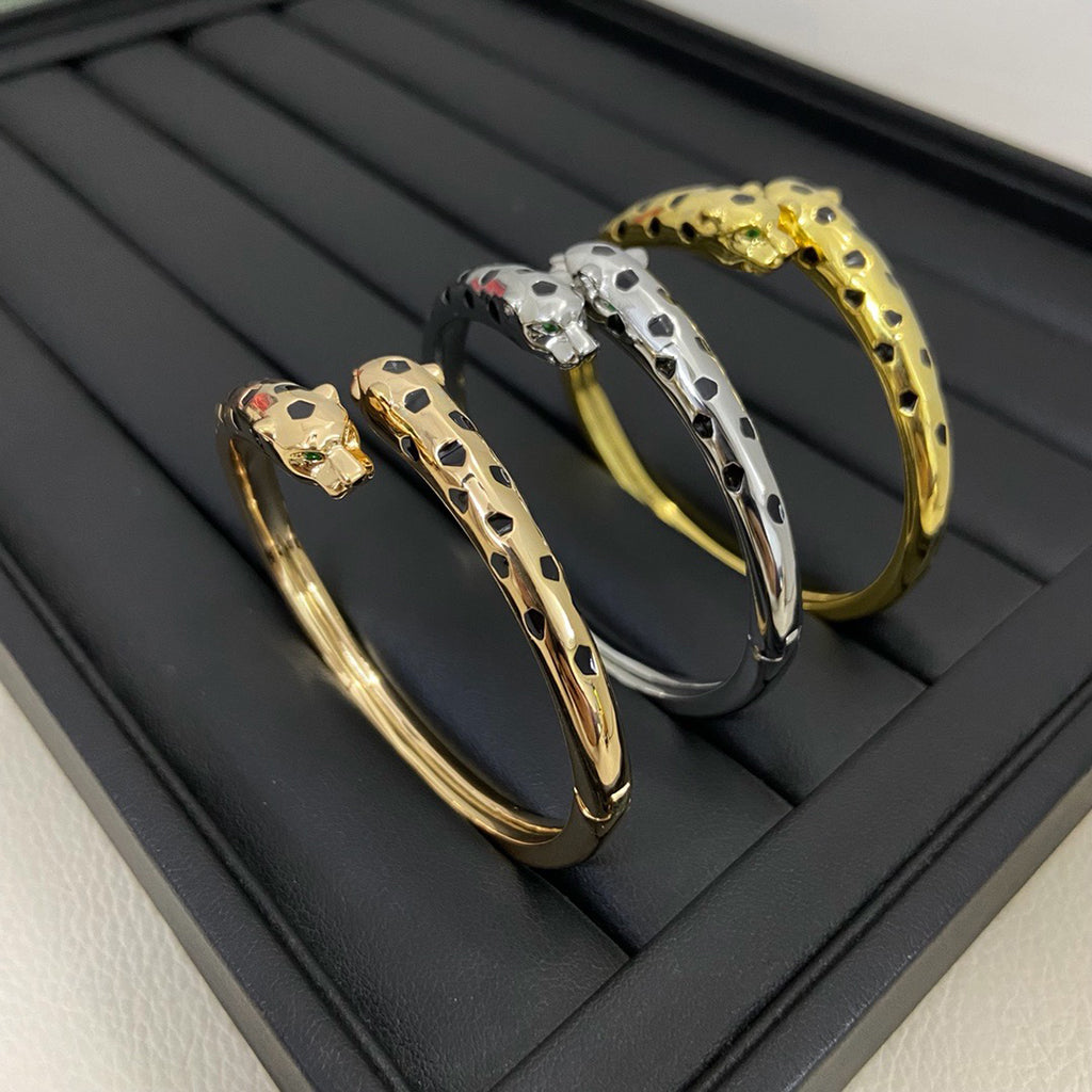 [⭐Luxery]PANTHERE DOUBLE HEADED OPEN BRACELET