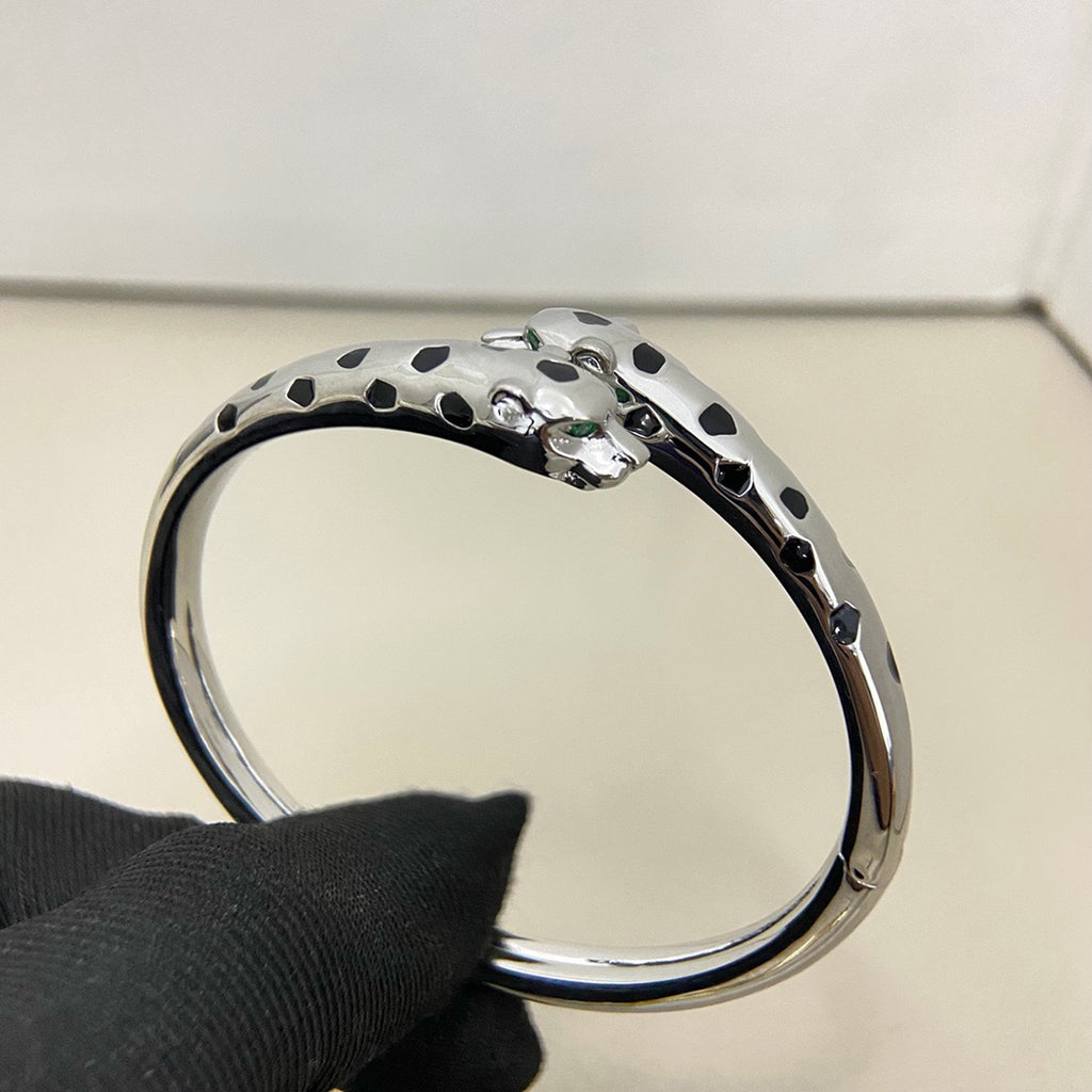 [⭐Luxery]PANTHERE DOUBLE HEADED OPEN BRACELET